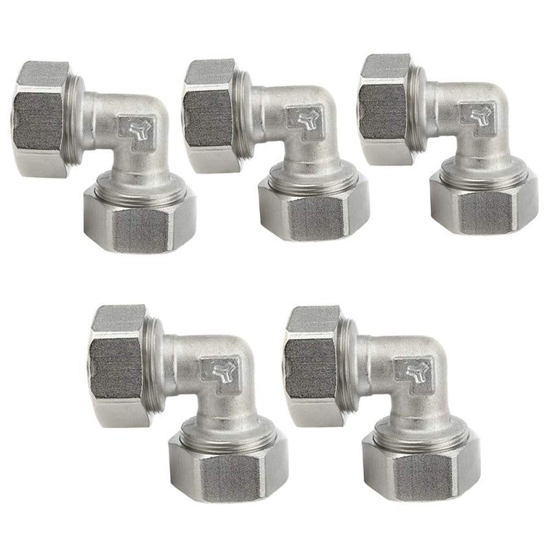 Maxline M8067 Elbow Fitting for 3/4-Inch Tubing (5-(Pack)) - Image 1